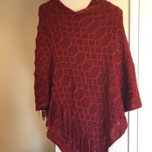 Ladies pullover shawl